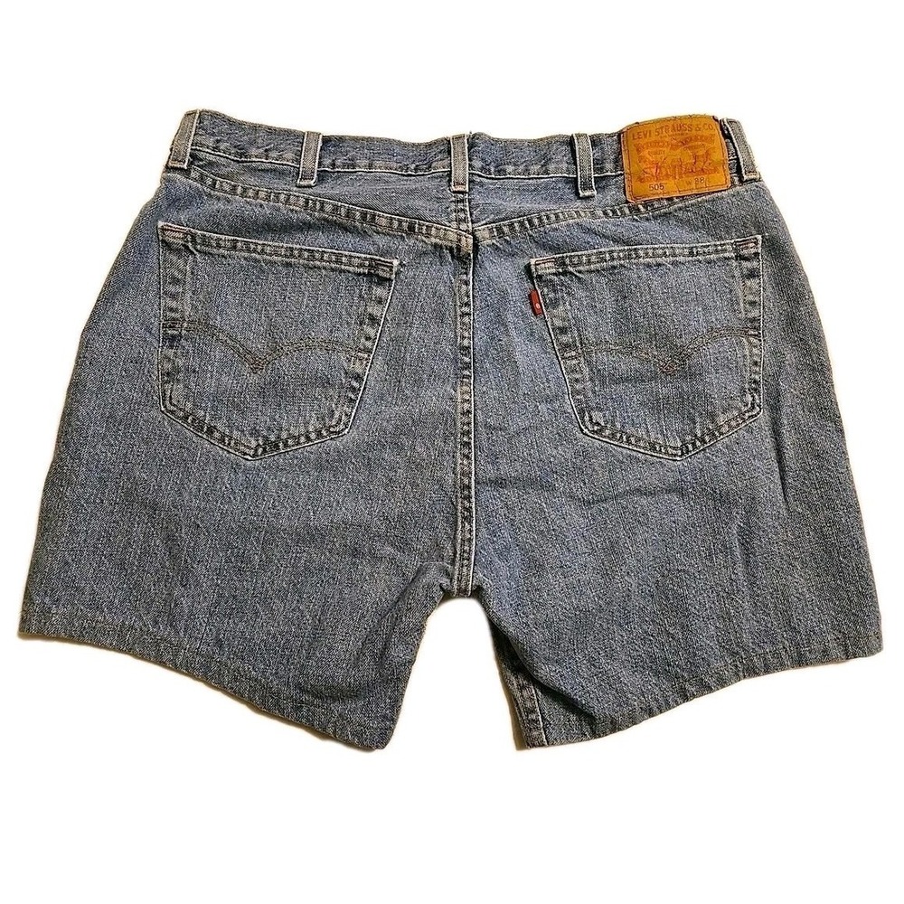 Vintage Levi's Jean Shorts Men's Size 38 505 Denim Blue Jorts Zipper Fly